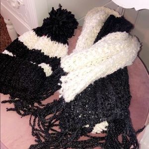Beanie and matching scarf